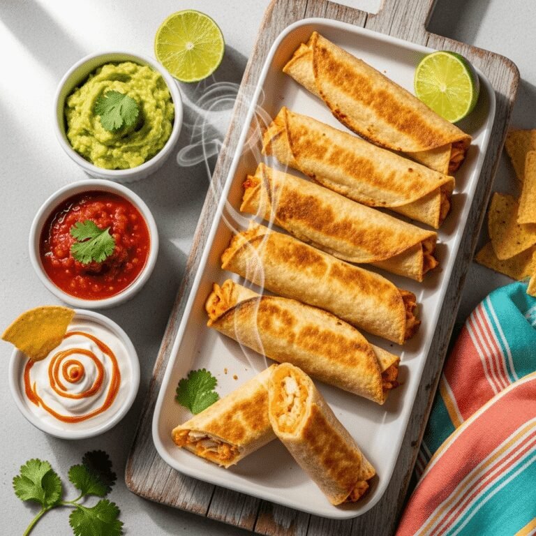 Crispy Baked Chicken Taquitos – Better Than Restaurant Style!