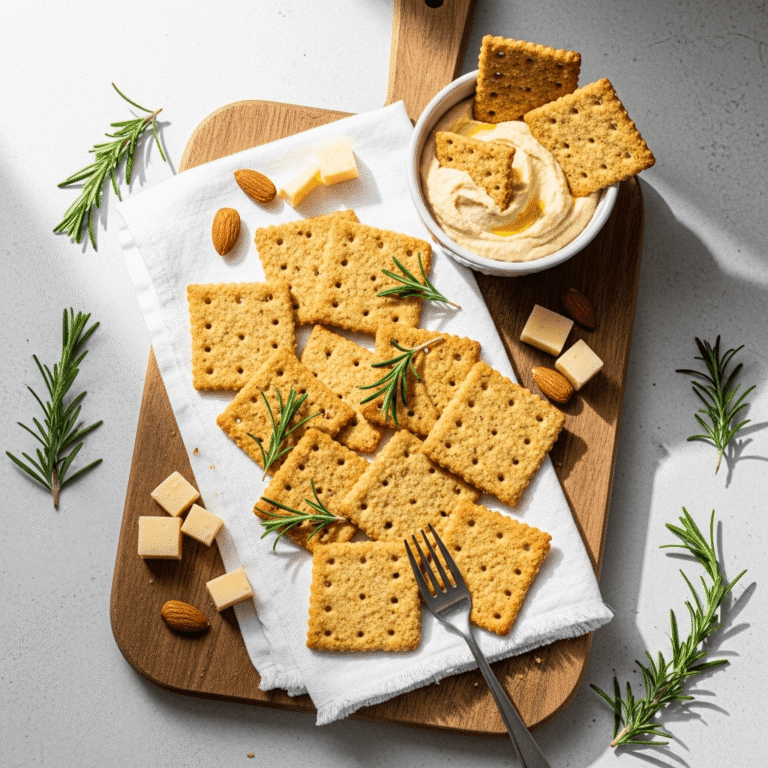 Crispy Homemade Almond Flour Crackers (Gluten-Free & Keto-Friendly!)