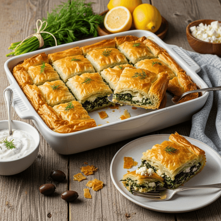 Authentic Greek Spanakopita: The Ultimate Spinach Phyllo Pie Recipe
