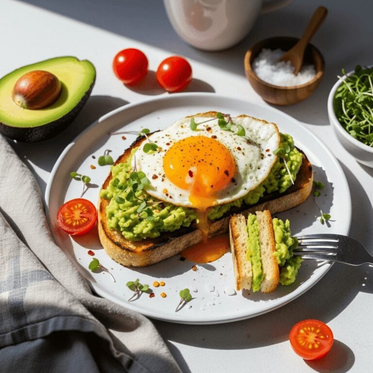 Perfect Avocado Toast with Egg: Easy Healthy Breakfast Recipe