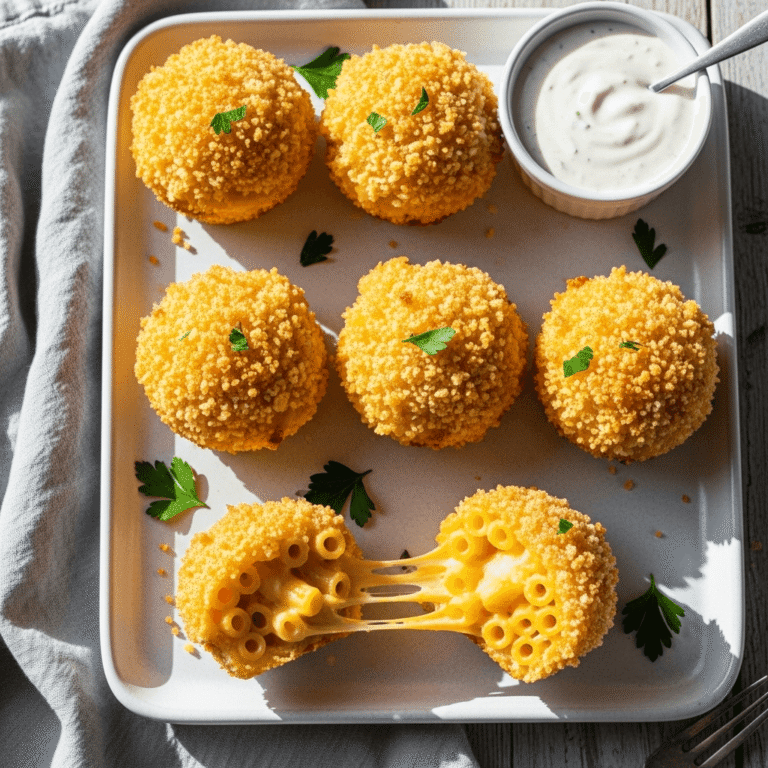 Crispy Baked Mac and Cheese Bites with Golden Breadcrumb Crust
