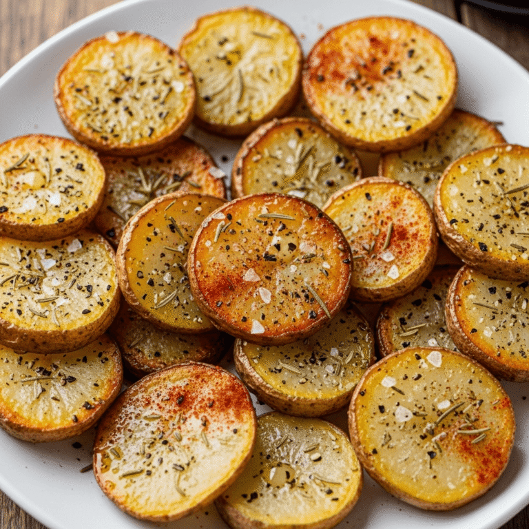 Crispy Baked Potato Slices – Easy, Golden & Perfectly Seasoned Side Dish!