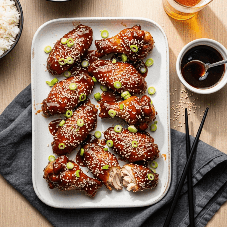 Crispy Baked Teriyaki Chicken Wings – The Ultimate Sweet & Savory Appetizer