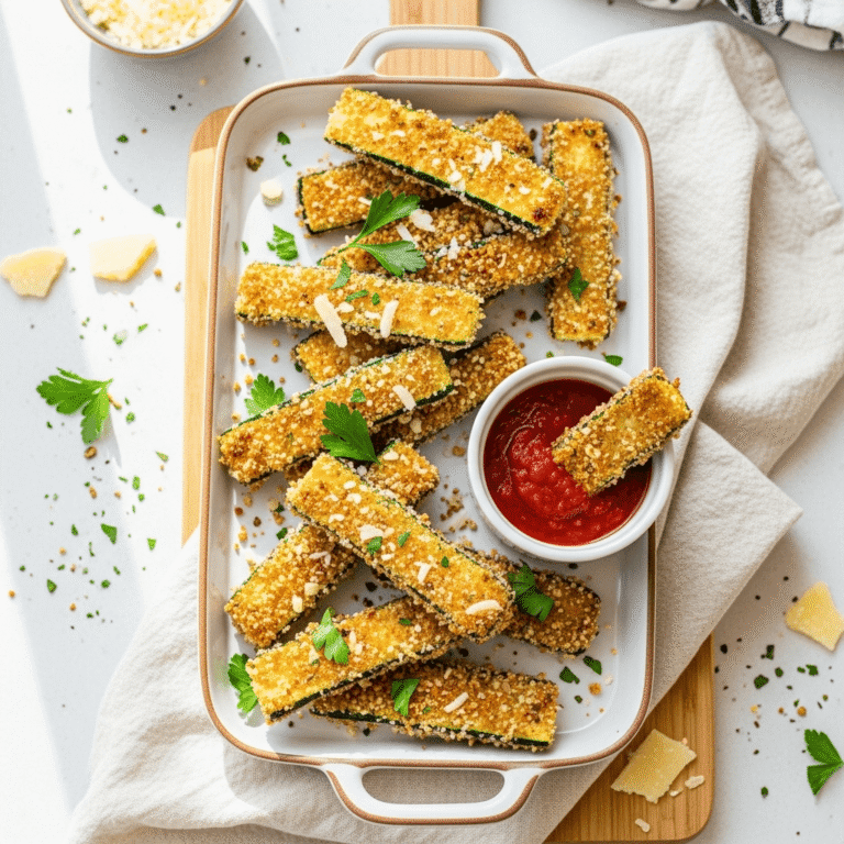 Crispy Baked Zucchini Fries with Parmesan – Easy Oven-Baked Recipe