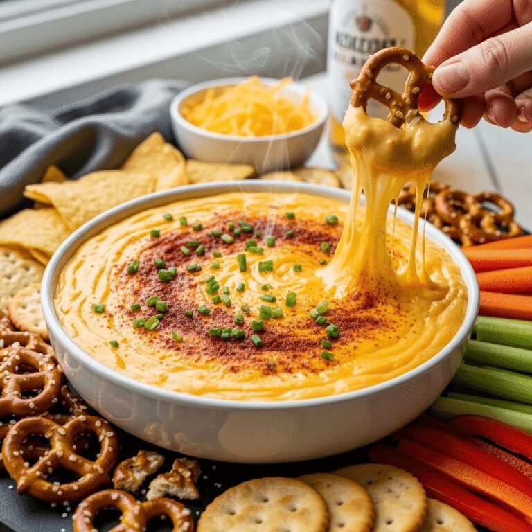 Pub-Style Beer Cheese Dip (Easy 15-Minute Recipe!)