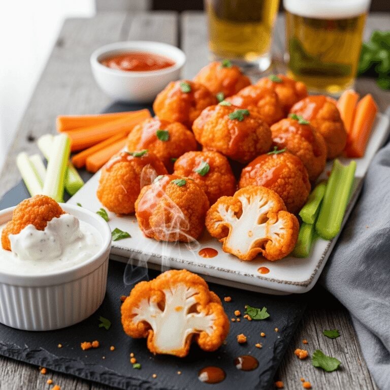 Crispy Buffalo Cauliflower Bites (Better Than Wings!)