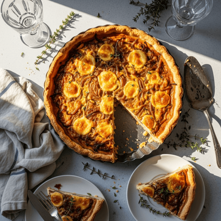 Easy Caramelized Onion Tart Recipe: French Onion Tart