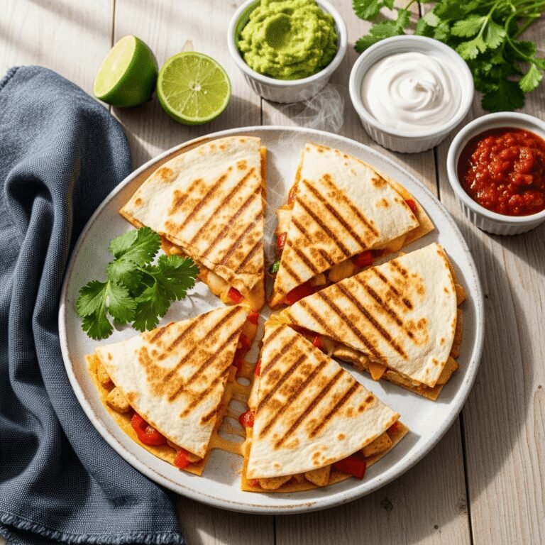 The Ultimate Chicken Quesadilla Recipe – Crispy, Cheesy & Ready in 20 Minutes!