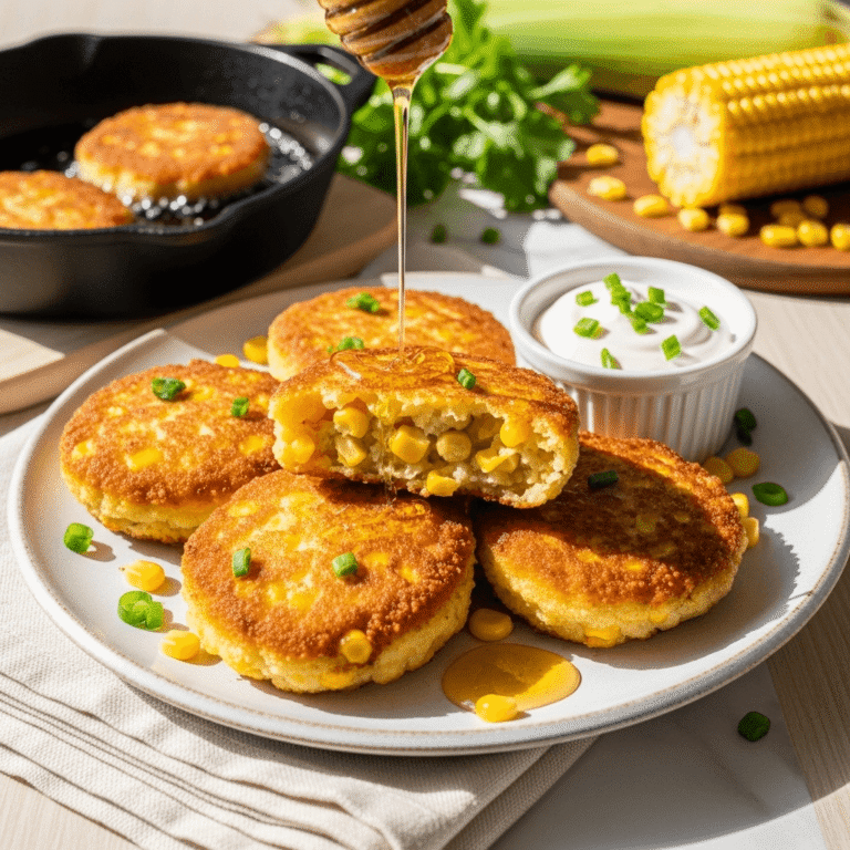 Crispy Corn Fritters – Sweet, Savory, and Perfectly Golden
