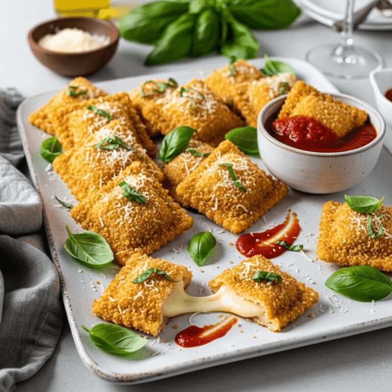 Crispy Air Fryer Ravioli – The Perfect Golden Appetizer in 10 Minutes!