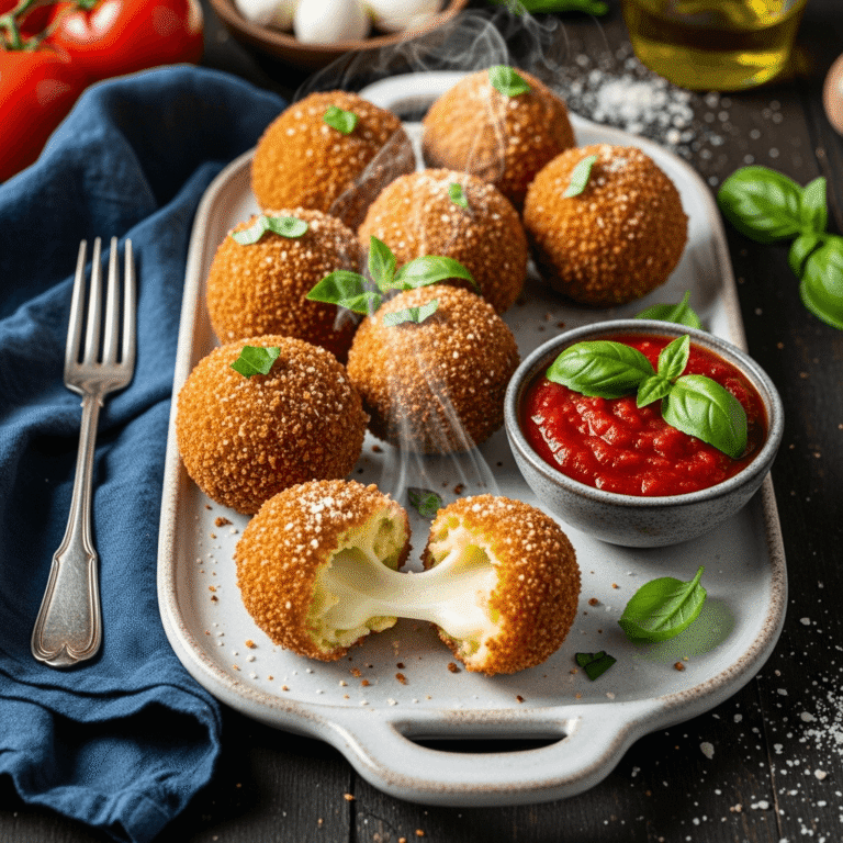 Crispy Golden Fried Mozzarella Balls Recipe (Easy Appetizer!)