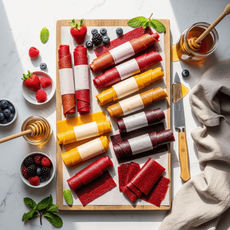 Easy Homemade Fruit Leather Recipe (No Refined Sugar!)