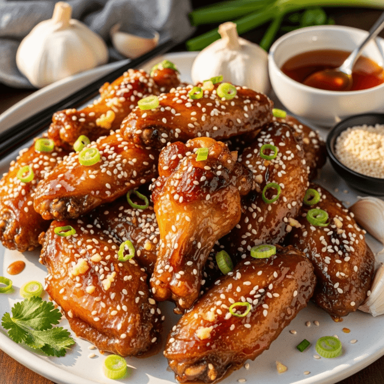 Sticky Honey Garlic Chicken Wings Recipe: Easy Baked Wings