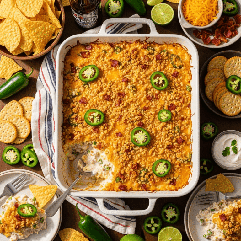 Easy Jalapeño Popper Dip Recipe: Creamy Game Day Appetizer
