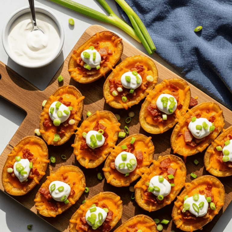 Crispy Loaded Potato Skins Recipe – The Ultimate Game Day Appetizer