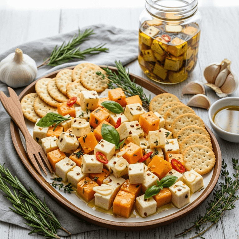 Easy Marinated Cheese Recipe (Perfect for Entertaining!)