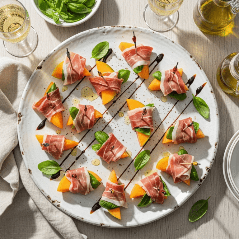 Parma Ham Wrapped Melon: The Elegant 5-Minute Italian Appetizer That Looks Like You Tried