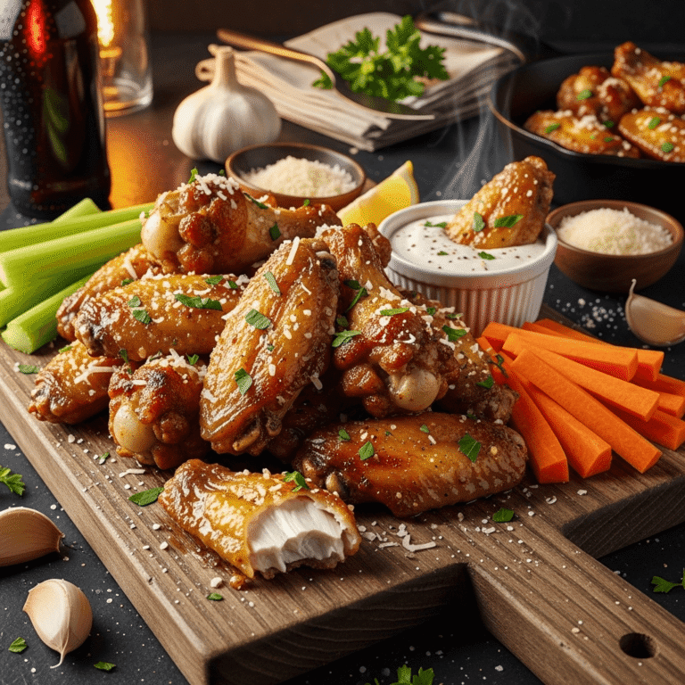 Crispy Parmesan Garlic Wings Recipe (Better Than Buffalo Wild Wings!)