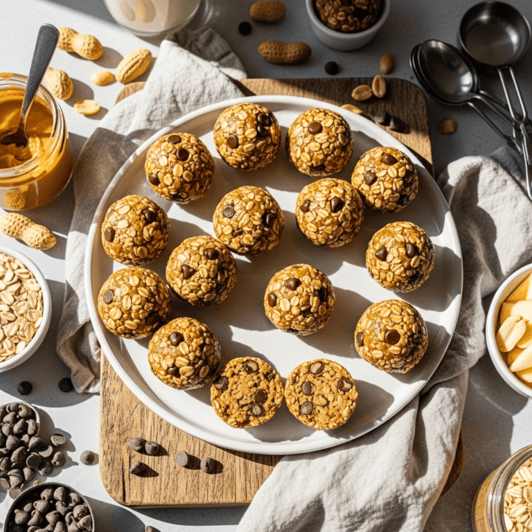 Easy Peanut Butter Energy Balls Recipe: No Bake Energy Bites