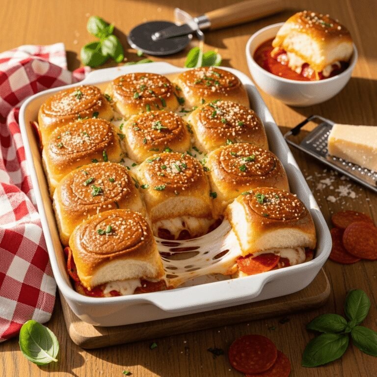 Easy Pizza Sliders Recipe: Quick Baked Mini Pizza Sandwiches