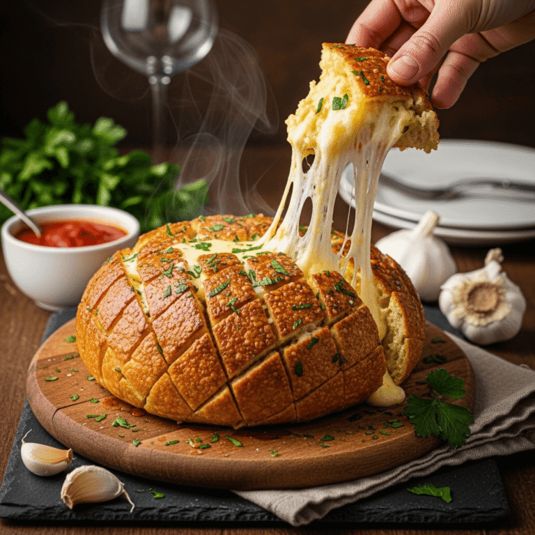 Pull-Apart Cheesy Garlic Bread Recipe – Irresistibly Cheesy & Easy!