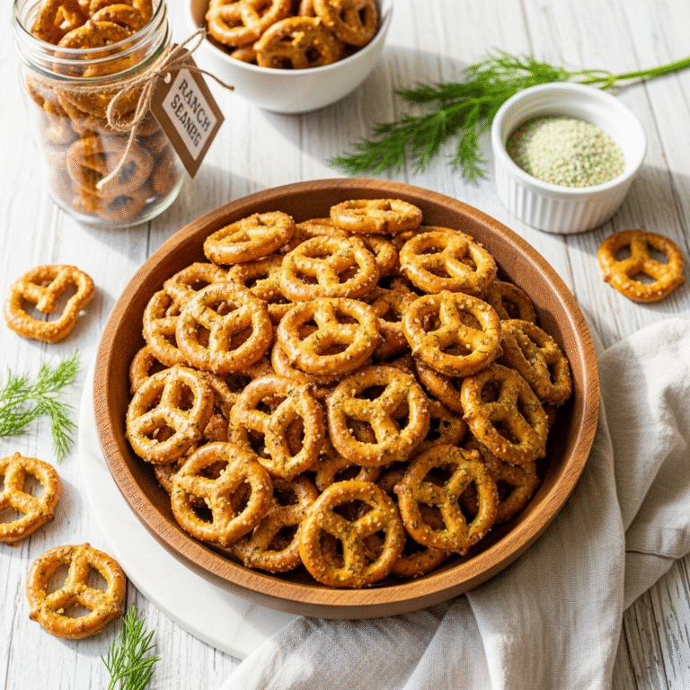 Addictive Ranch Pretzels (No-Bake Snack!)