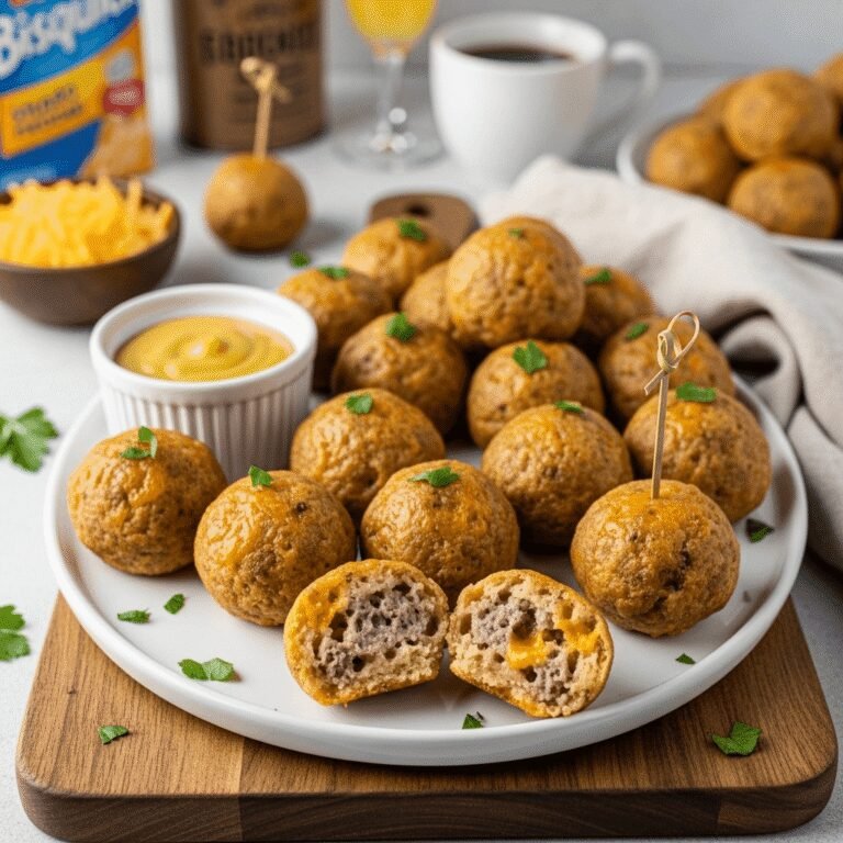 Easy Sausage Balls Recipe – 3 Ingredients, Perfect for Parties!