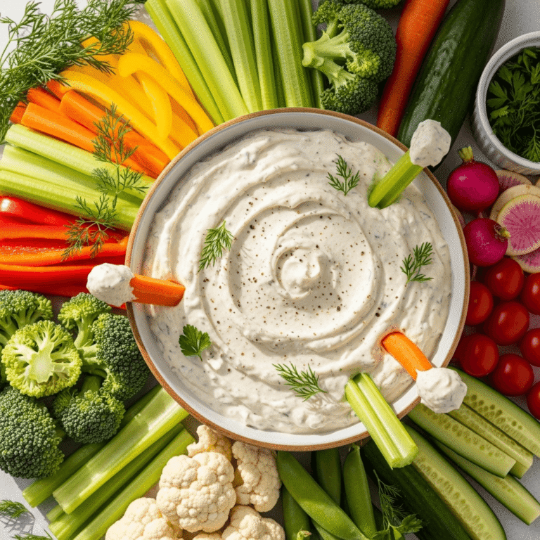 Easy Veggie Dip Recipe: Creamy Ranch Vegetable Dip