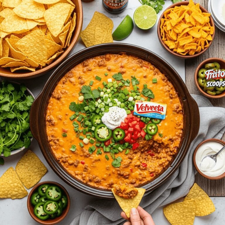The Ultimate Texas Trash Dip Recipe – Cheesy, Meaty, Party-Perfect!