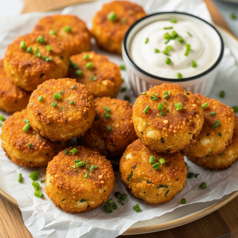 Crispy Baked Cauliflower Tots (Healthy Tater Tot Alternative!)